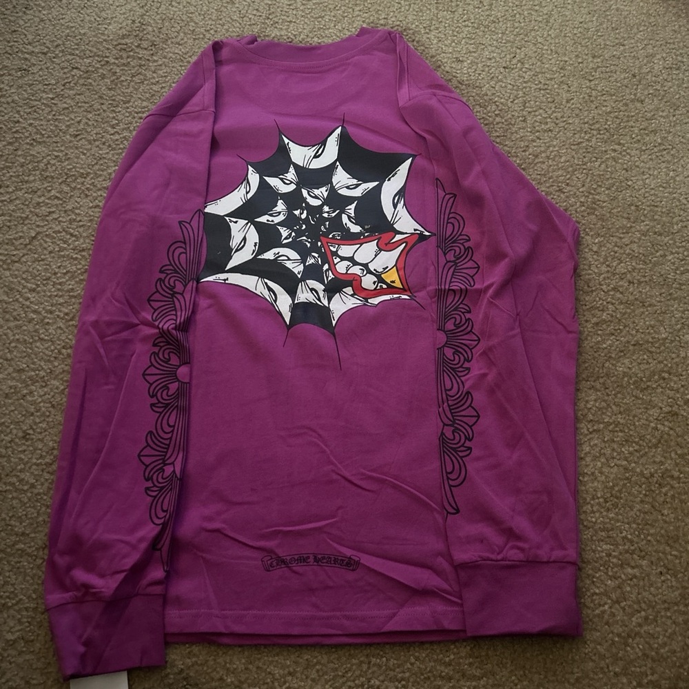 Chrme purple vintage long sleeve tee brand new